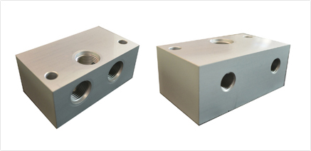 block for 2 double locking and sv1 solenoid valve 2