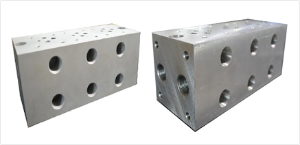 block for directional valve 4